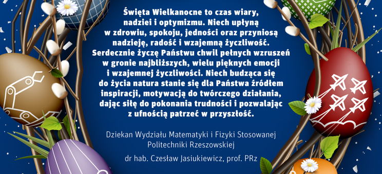 Życzenia Wielkanocne dla Pracowników i Studentów WMiFS
