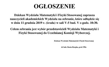 OGŁOSZENIE