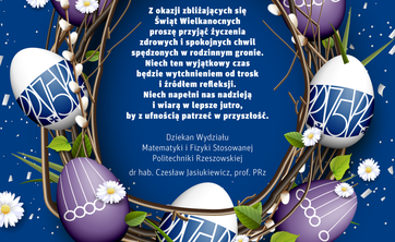 Życzenia Wielkanocne dla Pracowników i Studentów WMiFS