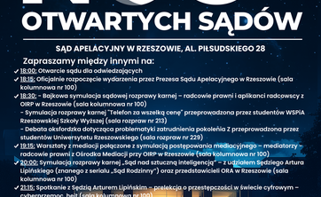 plakat Noc Otwartych Sądów