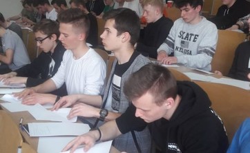 Zajęcia z matematyki dla uczniów ZST z Leżajska.