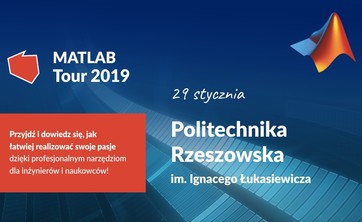 Zaproszenie na wydarzenie MATLAB na Politechnice Rzeszowskiej