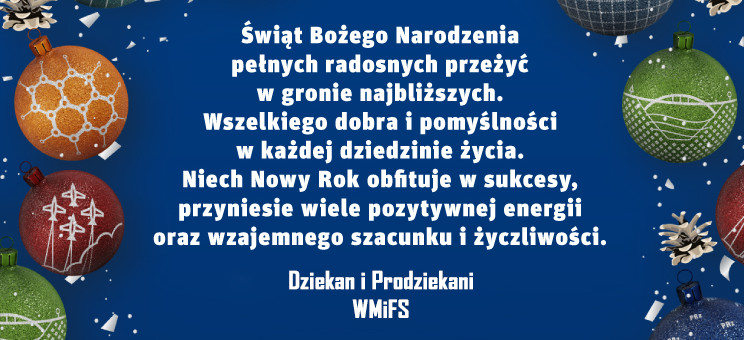 Życzenia Świąteczne dla Pracowników i Studentów WMiFS